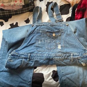 Denim overalls